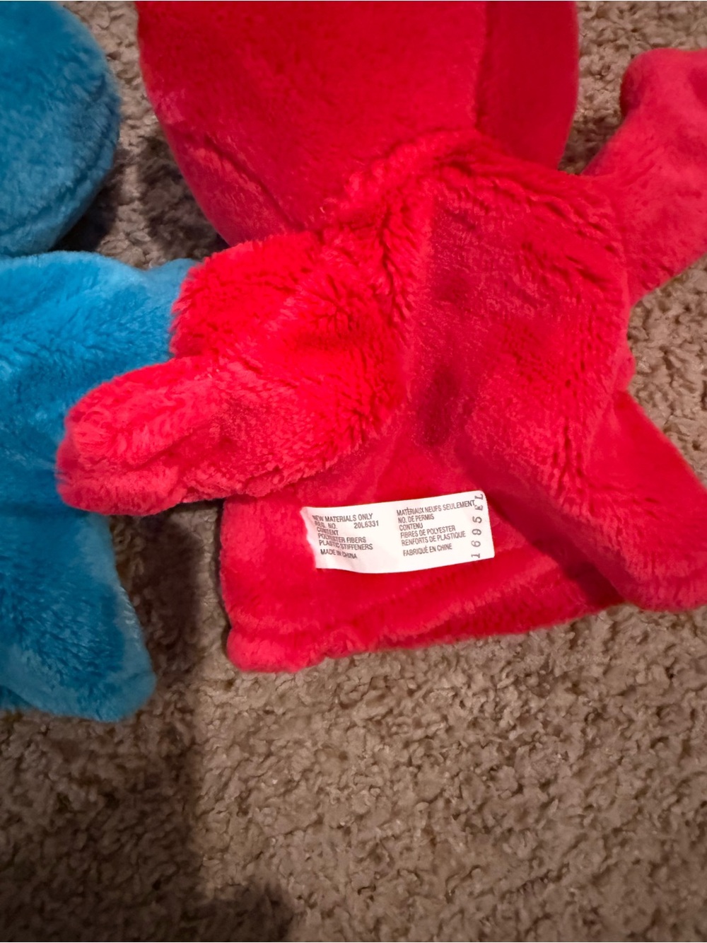 Cookie Monster and Elmo Sesame Street Hand Puppet Plush - Picture 2 of 6
